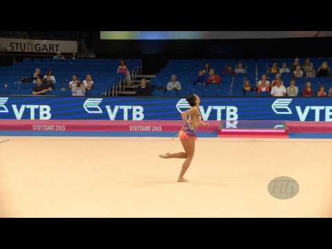 Jana BEREZKO-MARGGRANDER (GER) 2015 Rhythmic Worlds Stuttgart - Qualifications Clubs