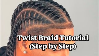 Twist Braids Tutorial (step by step)
