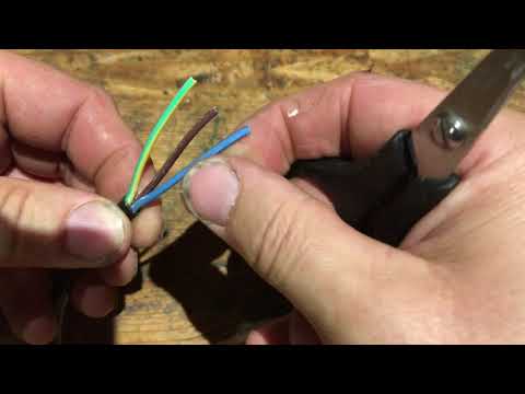 Changing a Euro style plug to UK type