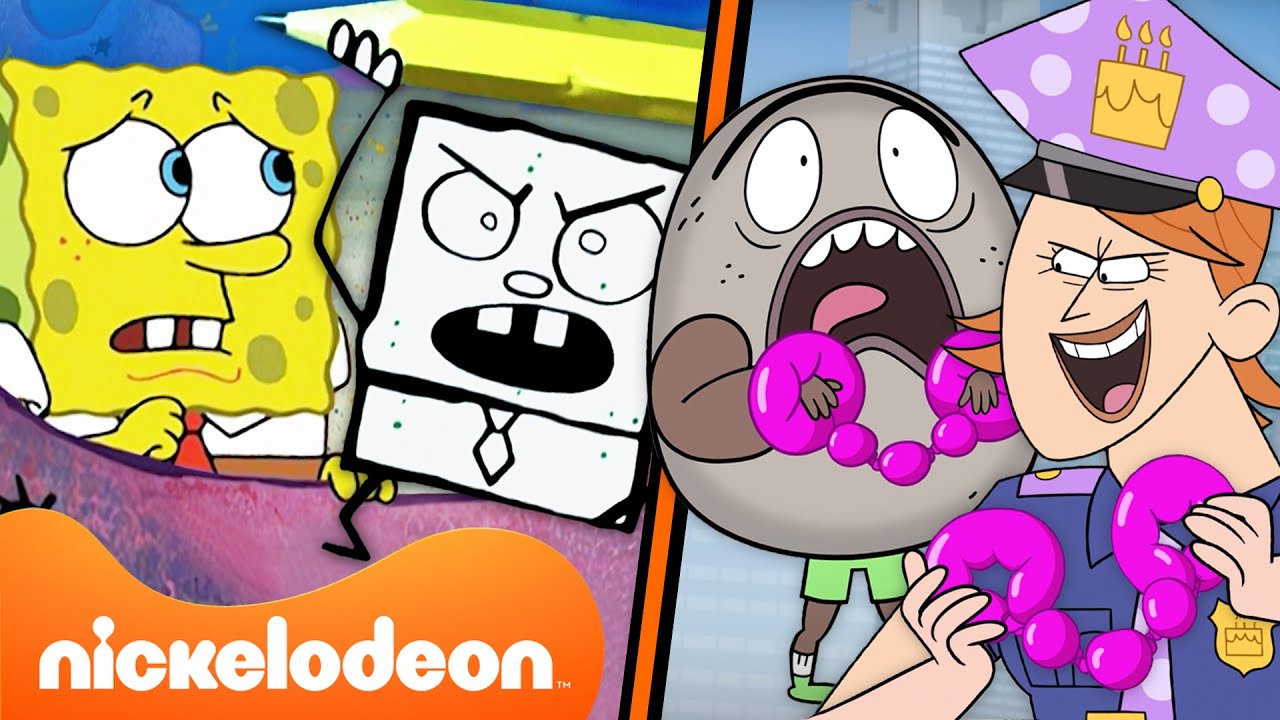 Bob Esponja | As PIORES Ideias de SpongeBob & Pedra, Papel e Tesoura 💡😅 | Compilação | Nickelodeon