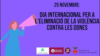 Estrena del vídeo PROU VIOLÈNCIA MASCLISTA realitat pels veïns i veïnes de Sant Climent de Llobregat