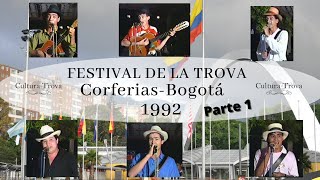 Festival de la trova Teatro Corferias Bogotá 1992/ Parte 1.