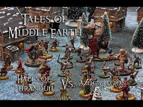 Tales of Middle Earth Ep.85 - Middle Earth SBG Battle Report - Halls of Thranduil Vs. Azog's Legion