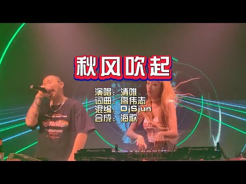 清唯《秋风吹起》DjSjun ProgHouse KTV 导唱字幕 （备有伴奏视频）