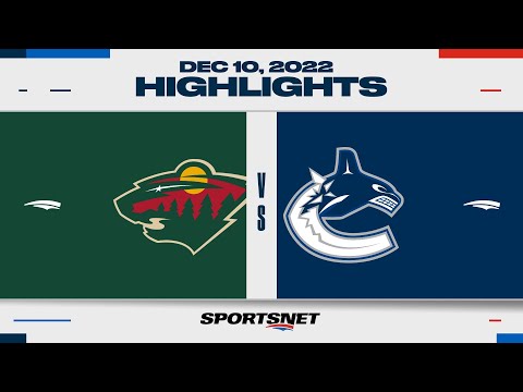 NHL Highlights | Wild vs. Canucks - December 10, 2022
