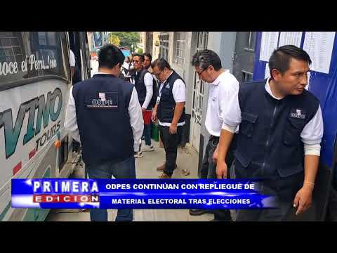 Repliegue Electoral en Áncash: Material Regresa a Huaraz