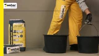 weberset H2O - adeziv pentru placari ceramice in medii umede
