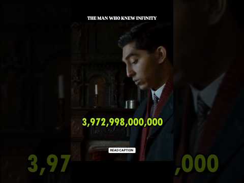 The Man Who Know Infinity. Srinivasa Ramanujan. #science #infinity #spacefacts #universe #maths
