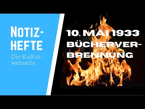 Die Bücherverbrennung am 10. Mai 1933 | #geschichte