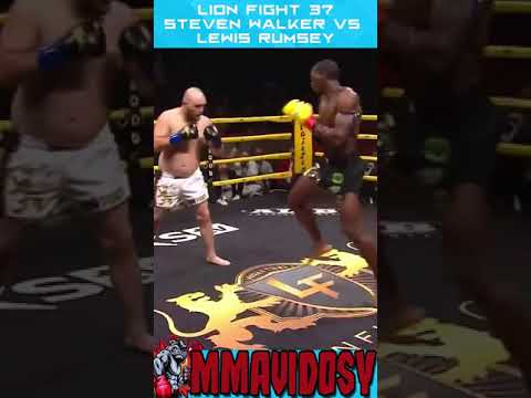 TKO Lion Fight 37 - Steven Walker vs Lewis Rumsey #shorts #muaythai #lionfight