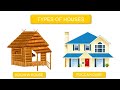 Types Of Houses Kutcha House And Pucca House Different Types Of Houses Learn With Fun