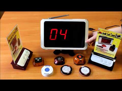 Инструкция по настройке системы вызова официанта - Приемник HCM1500W с кнопками вызова официанта