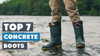 Top 7 Boots for All-Day Concrete Comfort!