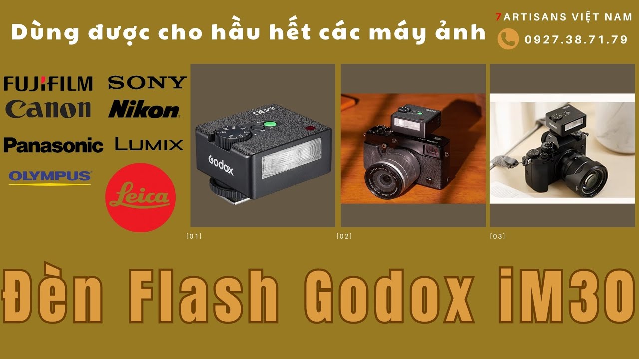 Video Đèn Flash Mini Godox iM30 Phong Cách Retro For All Camera