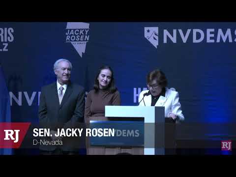 Jacky Rosen speaks at Democrat Election Watch Party