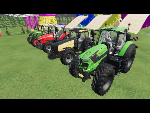 TRANSPORTING FENDT, JOHN DEERE, LANDINI, JCB & MINI TRACTOR - Farming Simulator 22