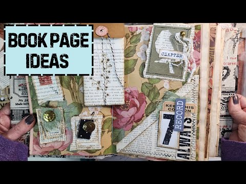 BOOK PAGES into Junk Journal pieces #junkjournalideas #junkjournal #tutorial 