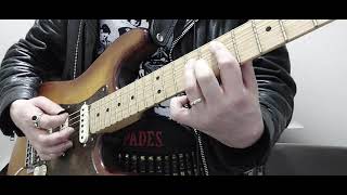 Motörhead - The Hammer Fast Eddie Clarke Main Riff (Guitar Tutorial)