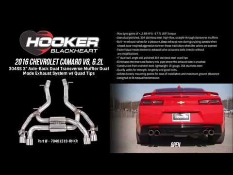 2016 Camaro SS Hooker Blackheart Axle-back #70401319-RHKR