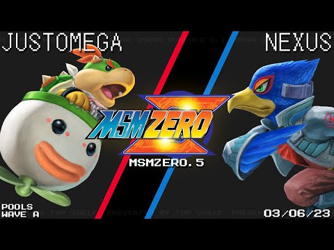 MSM:ZERO.5 - JustOmega (Bowser Jr.) Vs. Nexus  (Falco) - SSBU - Pools Wave A