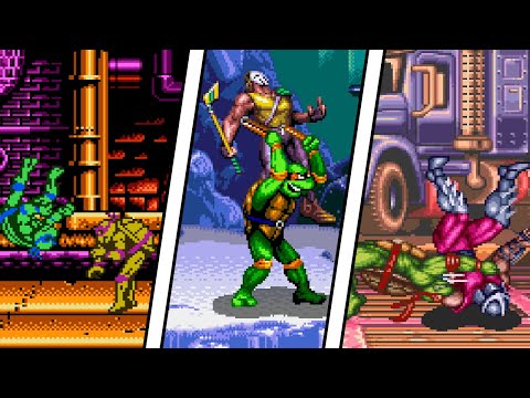 TMNT: Tournament Fighters | NES / SNES / Genesis | Throw & Grab Comparison
