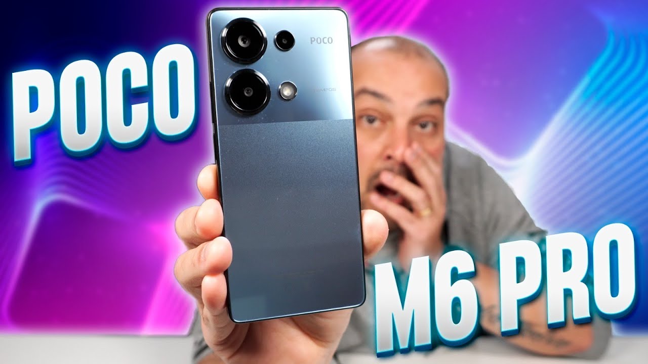 POCO M6 PRO TÁ NA MÃO! LINDO ELE É, MAS NÃO SÓ DE BELEZA VIVE UM SMARTPHONE...
