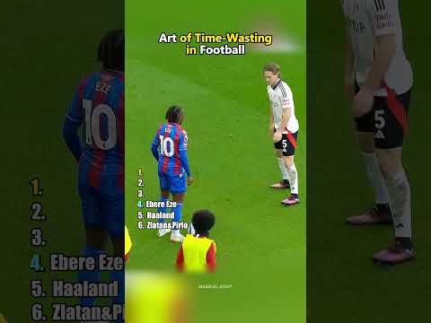 Art of Time Wasting in Football