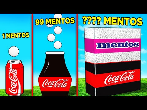 9,999,999,999 Mentos vs Soda