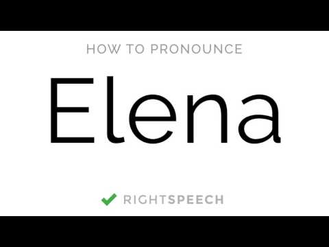🔴 Elena - How to pronounce Elena - American Girl Name