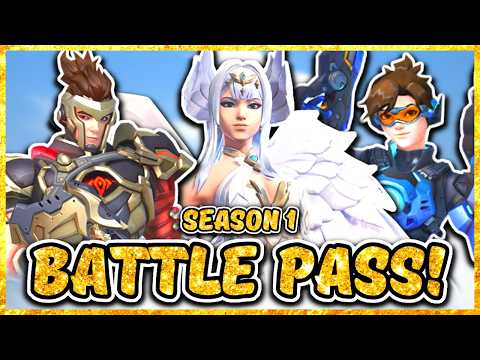 Overwatch Season 1 BATTLE PASS Skins & Items