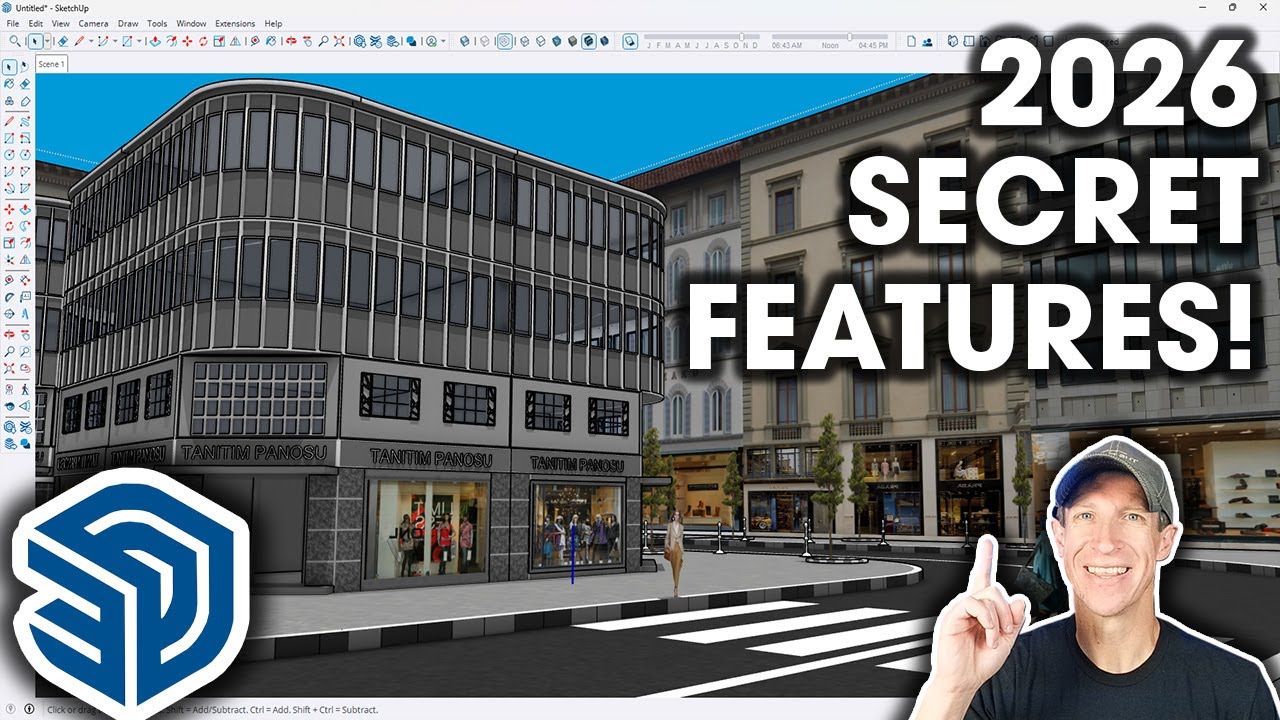 Hidden SketchUp 2026 features demonstration