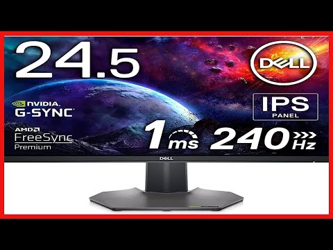 Dell 240Hz Gaming Monitor 24.5 Inch Full HD Monitor with IPS Technology, Antiglare Screen,