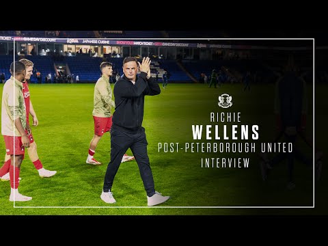 Gaffer Richie Wellens on Vertu Trophy win at Peterborough United