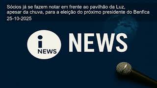 Sócios já se fazem notar em frente ao pavilhão da Luz, apesar da chuva, para a eleição do próxi