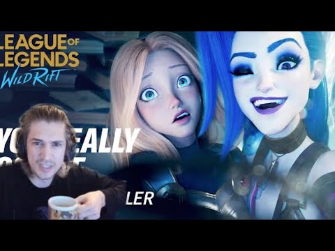 xQc reacts You Really Got Me | Cinematic Trailer - League of Legends: Wild Rift (ft. 2WEI)