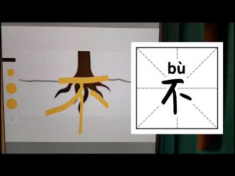 How to write Chinese character 不/no 不的字源故事