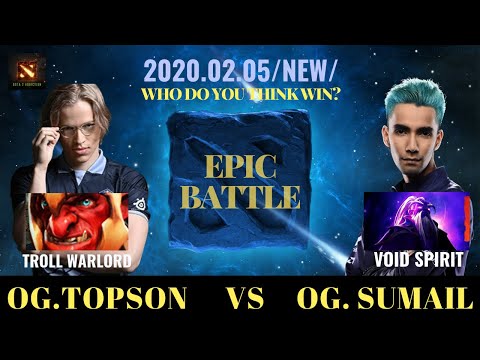 Topson VS Sumail  EPIC MID DUEL /Troll vs Void Spirit/