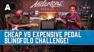 Video thumbnail for Guess the Cheap vs Expensive Pedal Blindfold Challenge! - Can You Hear The Difference? by Andertons Music Co