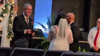 I did not officiate this wedding, but filmed and made the video for the couple.