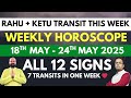 18th May 2025 24th May 2025 Weekly Horoscope For All 12 Zodiac Signs In Detail Rahu Ketu 2025