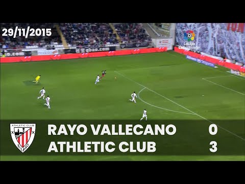 ⚽ FULL MATCH I LaLiga 15/16 I J13.  Rayo Vallecano 0 - Athletic Club 3
