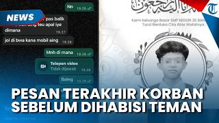 PESAN TERAKHIR Siswa SMP di Bandung yang Tewas Dibunuh Teman Sendiri, Ungkap Ketakutan saat Diculik