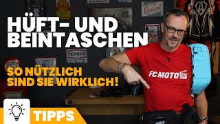 Taschen für Motorradfahrer: Beintaschen und Hüfttaschen für Biker