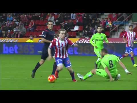 Real Sporting 1-2 Getafe RESUMEN LaLiga J18