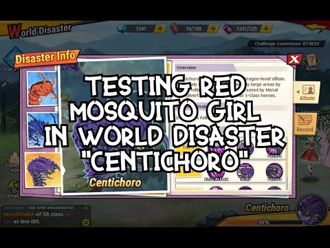 Red Mosquito Girl "RMG" Testing World Disaster Centichoro One Punch Man The Strongest