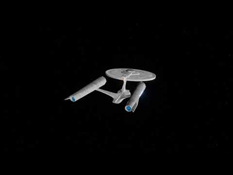 Star Trek fan made ship USS Titan warp scene with music