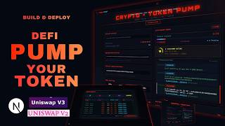 Build & Launch a DeFi Crypto Exchange Token Pump with Uniswap V2 & V3 | Liquidity, Trading & Price