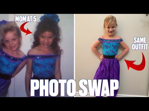 RECREATING OLD BABY PICTURES WITH OUR KIDS | GENERATION SWAP