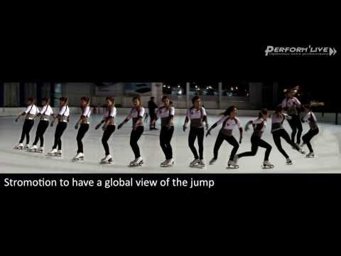 Video analysis of a double axel with a stromotion effect