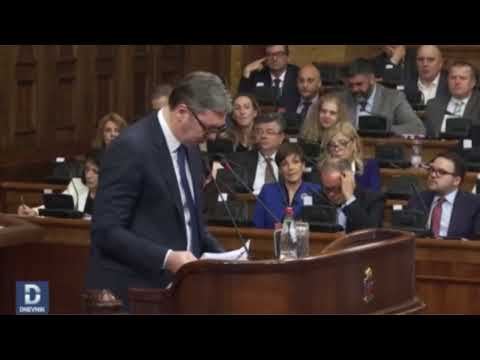 Haos u Skupštini Srbije